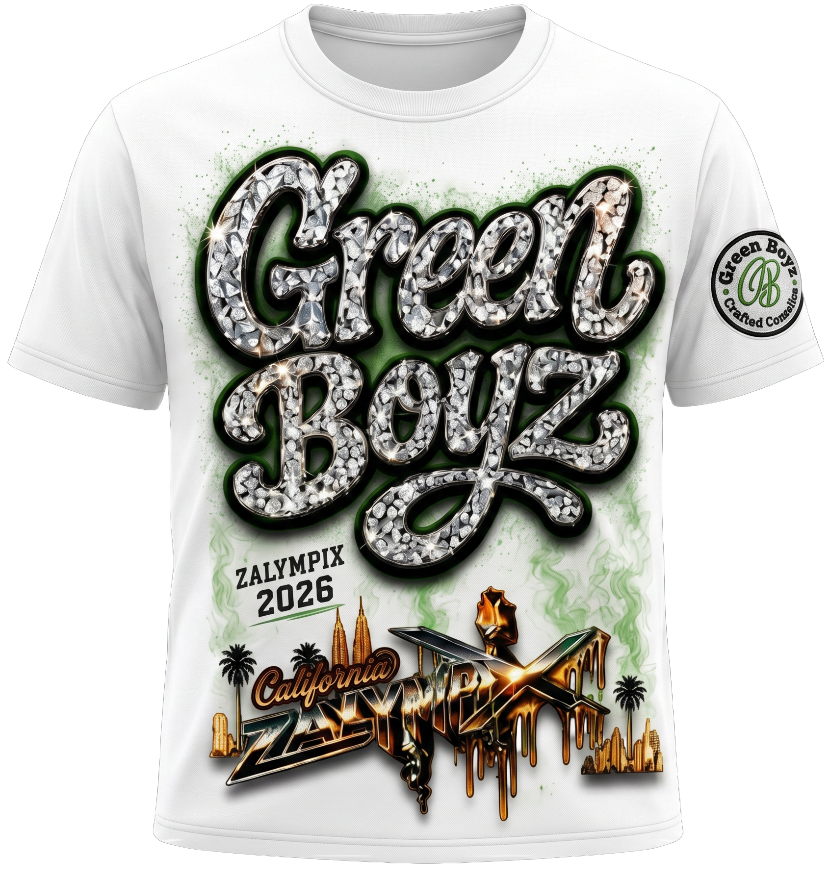 Zalympix 2026 white T shirt